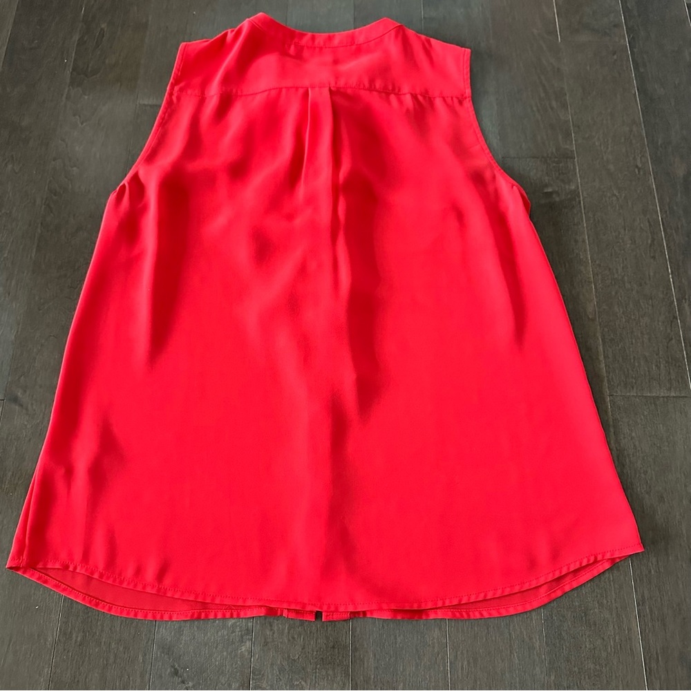 KARL LAGERFELD PARIS Ruffle Blouse Bundle Romantic Red Navy White Stripes M - Picture 6 of 12